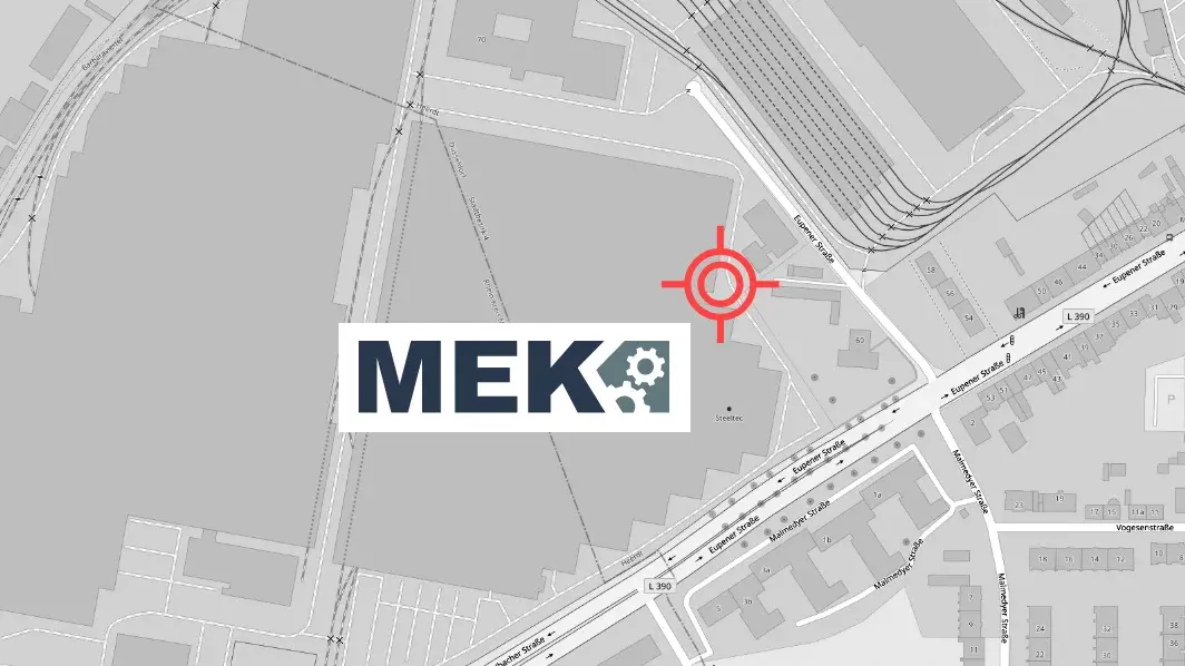 Lageplan MEK GmbH Düsseldorf