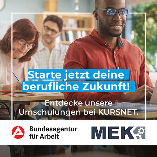 Unsere Umschulungen sind auch auf KURSNET zu finden – dem großen Portal für... Unsere Umschulungen sind auch auf KURSNET zu finden – dem großen Portal für...